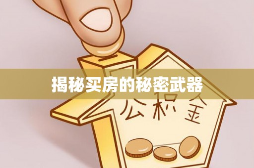 神木揭秘买房的秘密武器