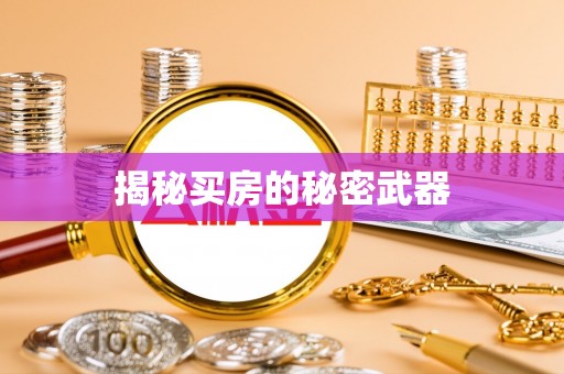 神木揭秘买房的秘密武器